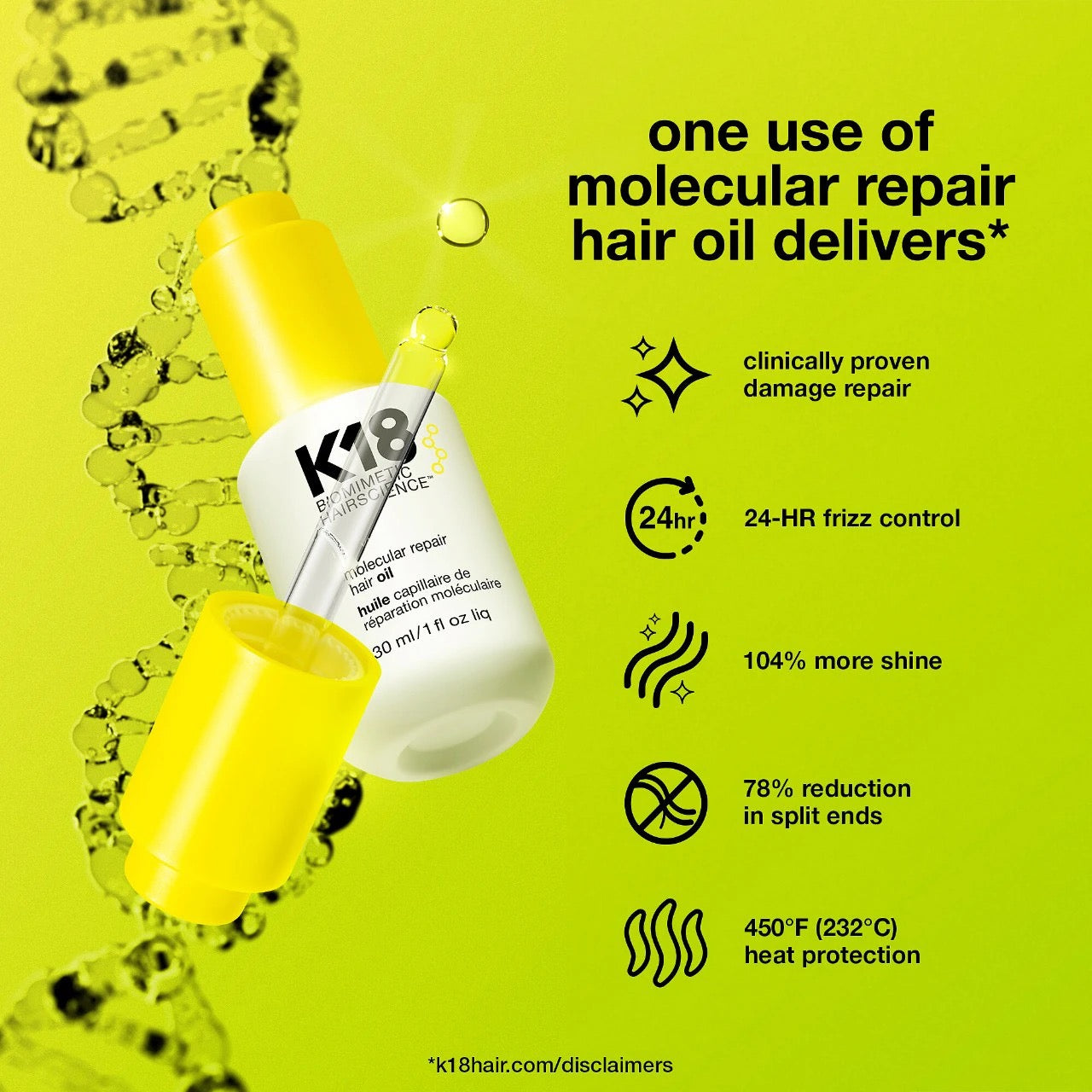 K18 Molecular Repair Hair Oil (Full-Size)