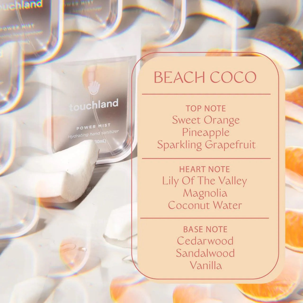 Touchland Hand Sanitizer (Beach Coco)