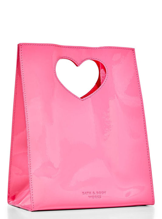 Pink Heart Handle Gift Bag